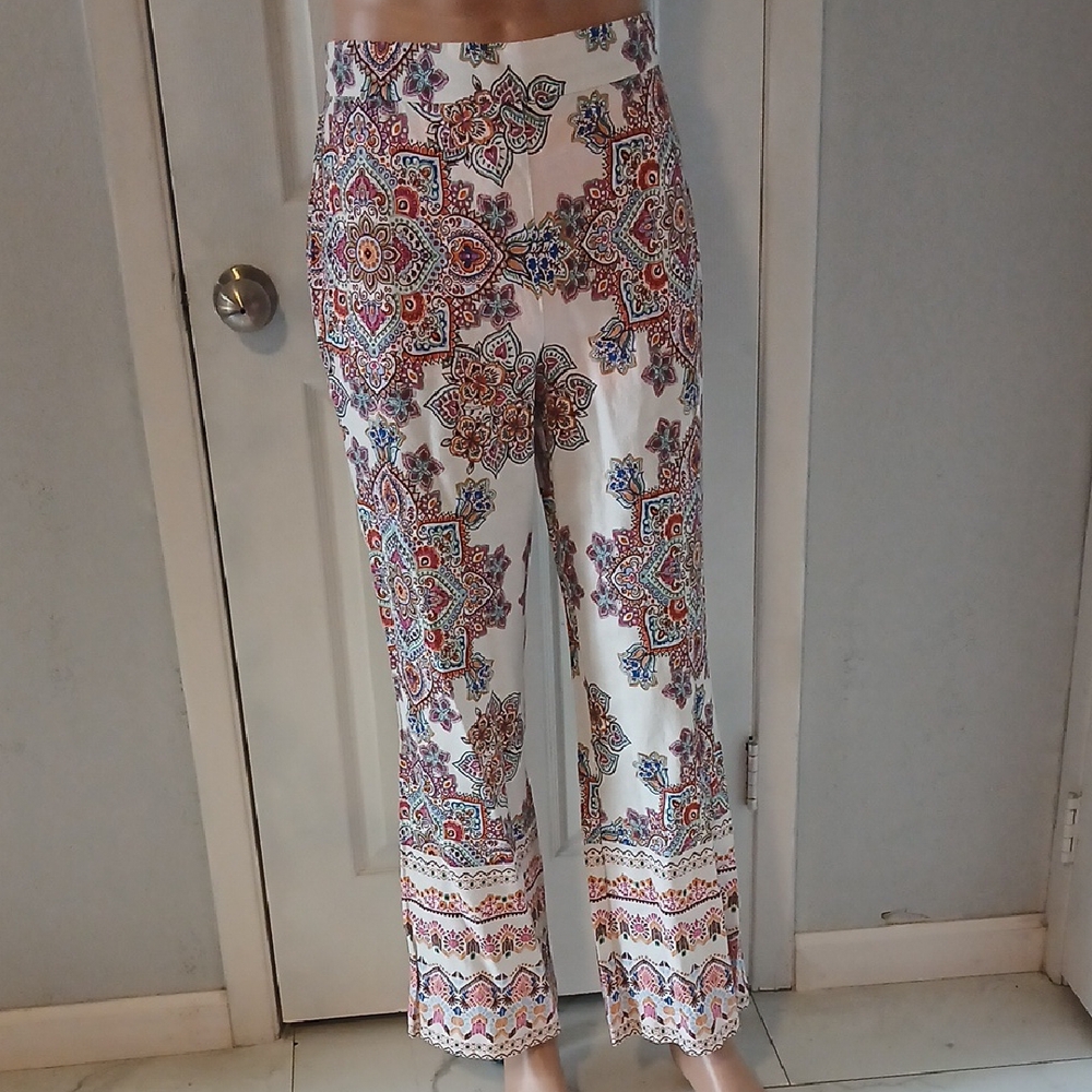 Rachel Zoe Red and Blue Wide Leg Jumpsuit